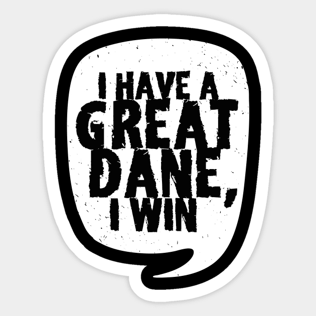 Great Dane Sticker by Shiva121